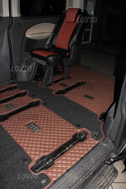 Ford Tourneo — 3D коврики LOVTO, Бизнес + ПВХ ворс